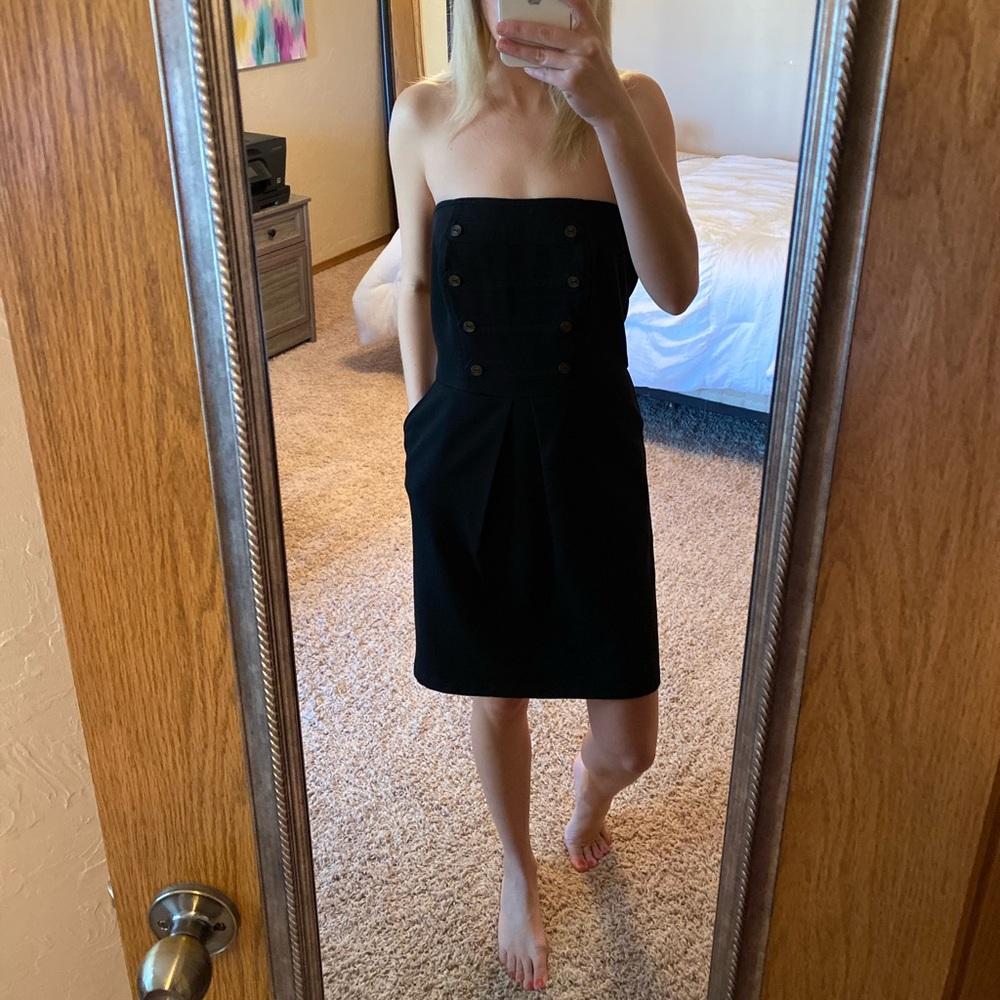 LBD 🖤 Strapless Black 🖤 Dress w/ Pockets